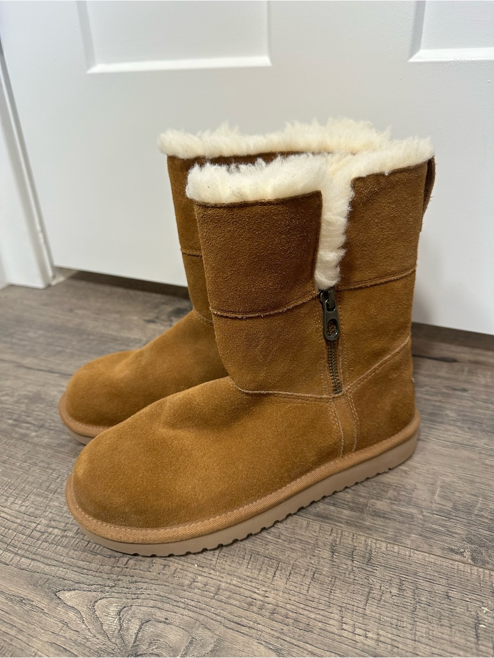 KOOLABURRA by UGG Suede Shearling-Lined Winter Boots